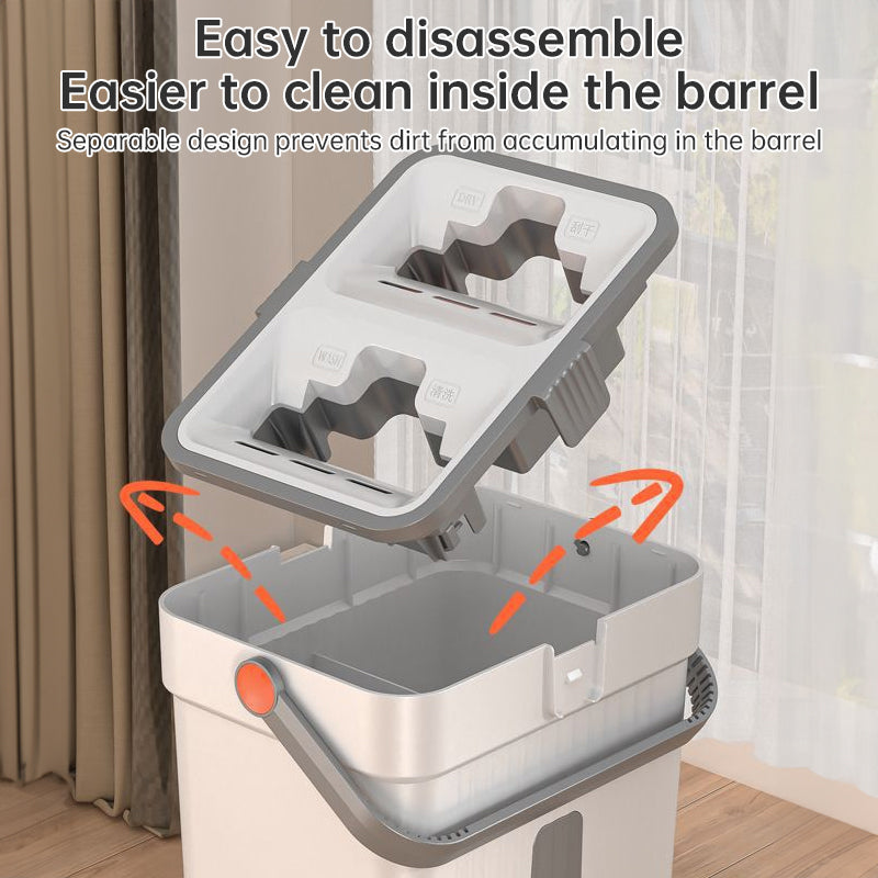 360° Spin Flat Mop & Bucket Set — Hands-Free Floor Cleaning