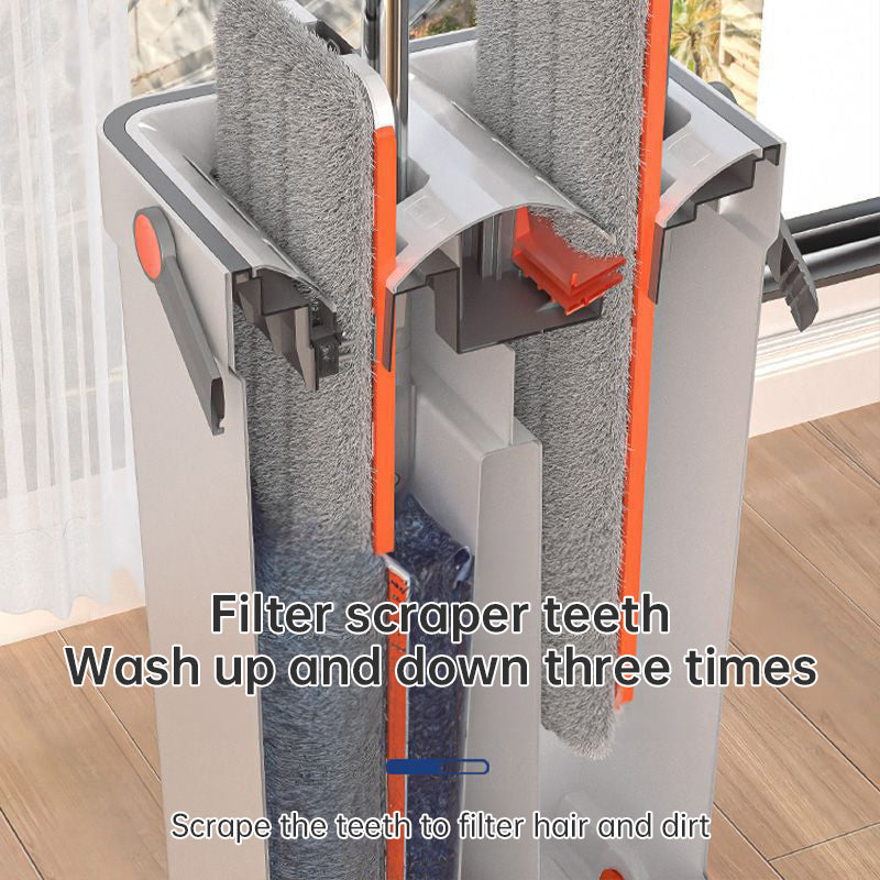 360° Spin Flat Mop & Bucket Set — Hands-Free Floor Cleaning